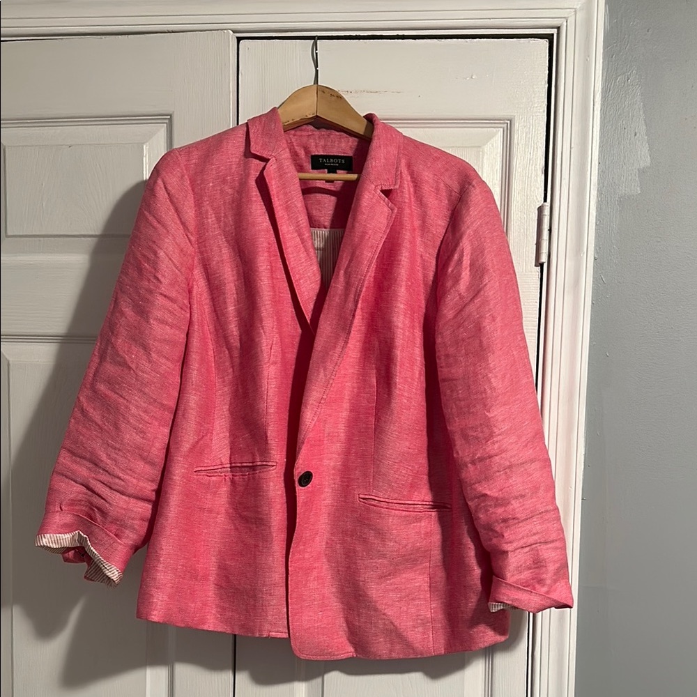 Talbots Vibrant Pink Jacket